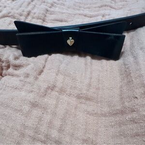 Kate Spade Black Bow Belt